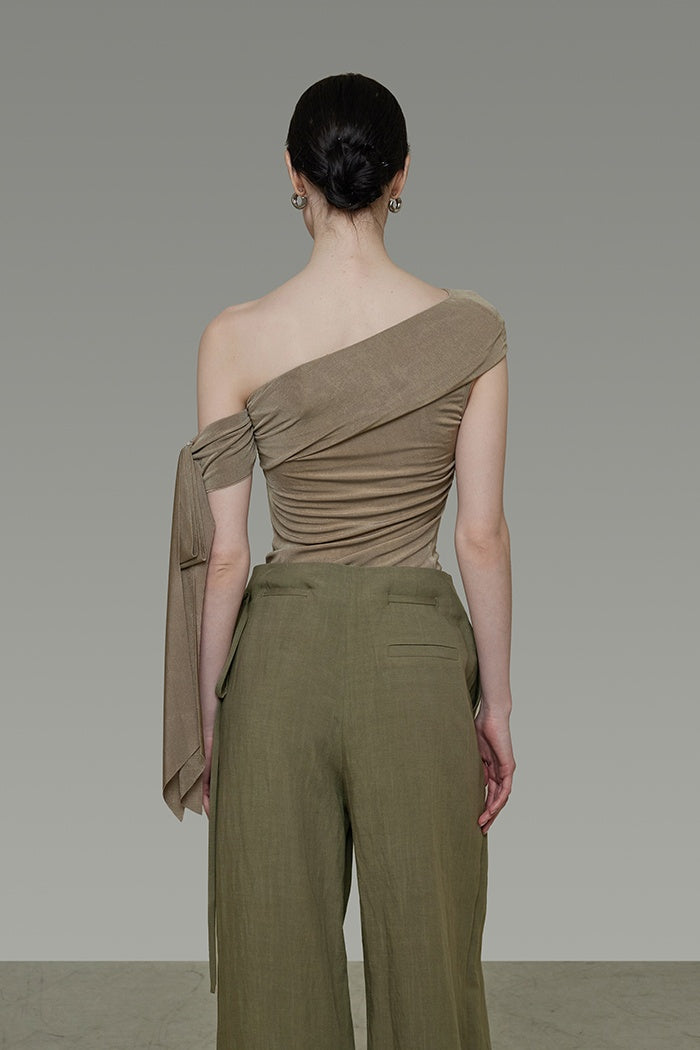 Sculpted Drape Trousers
