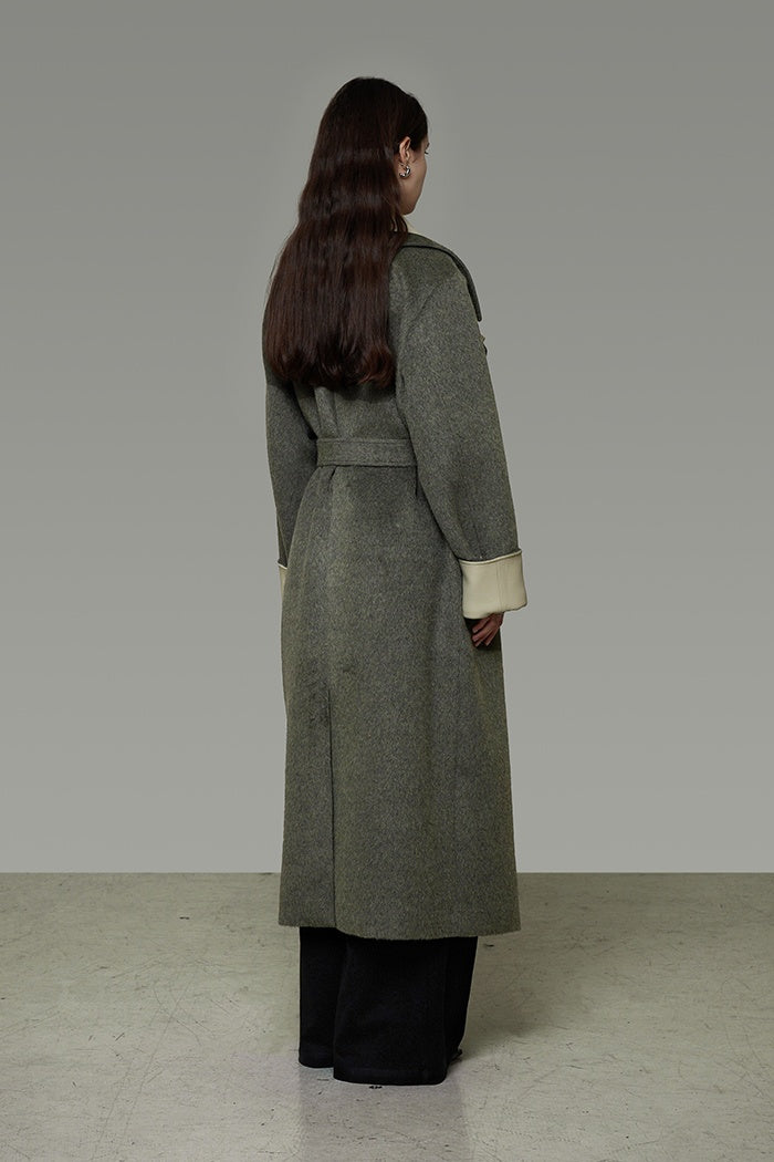 Structured Wool Power Coat