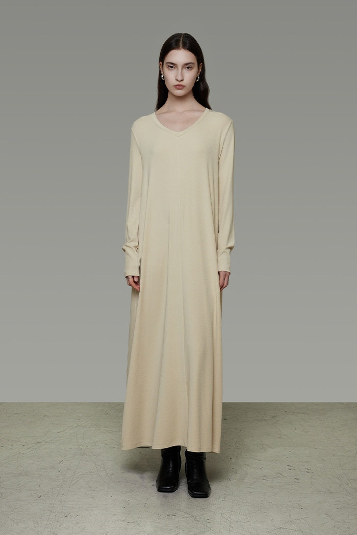 Quiet Elegance Drape Maxi Dress
