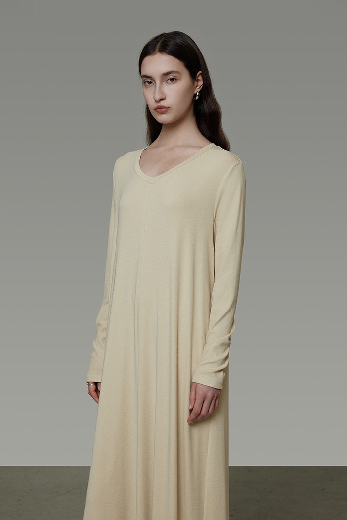 Quiet Elegance Drape Maxi Dress