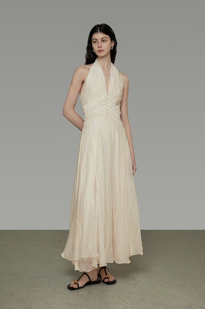 Effortless Parisian V-Neck Sundress