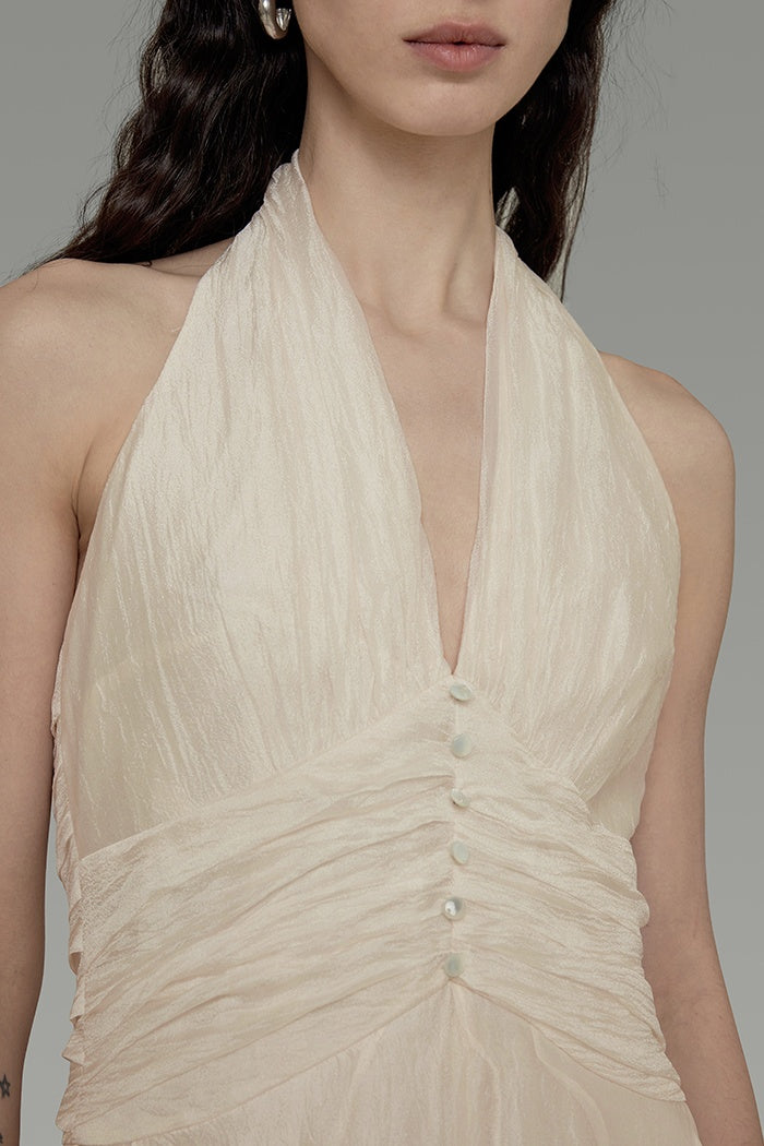 Effortless Parisian V-Neck Sundress