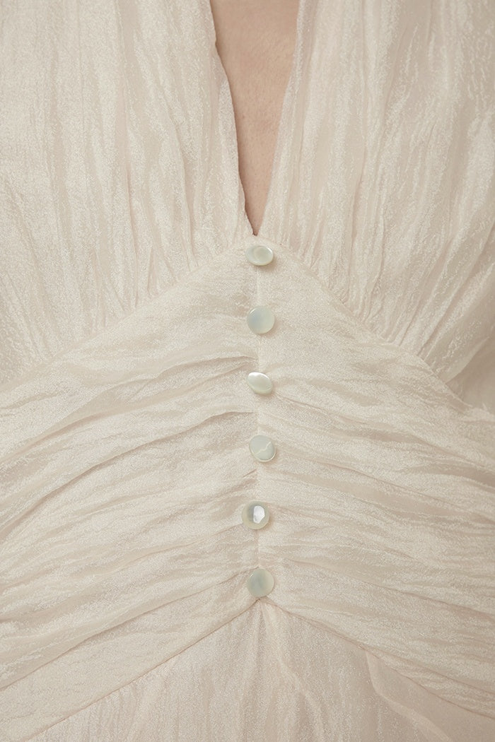 Effortless Parisian V-Neck Sundress