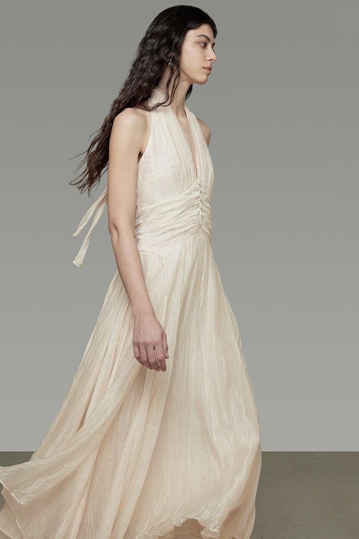 Effortless Parisian V-Neck Sundress