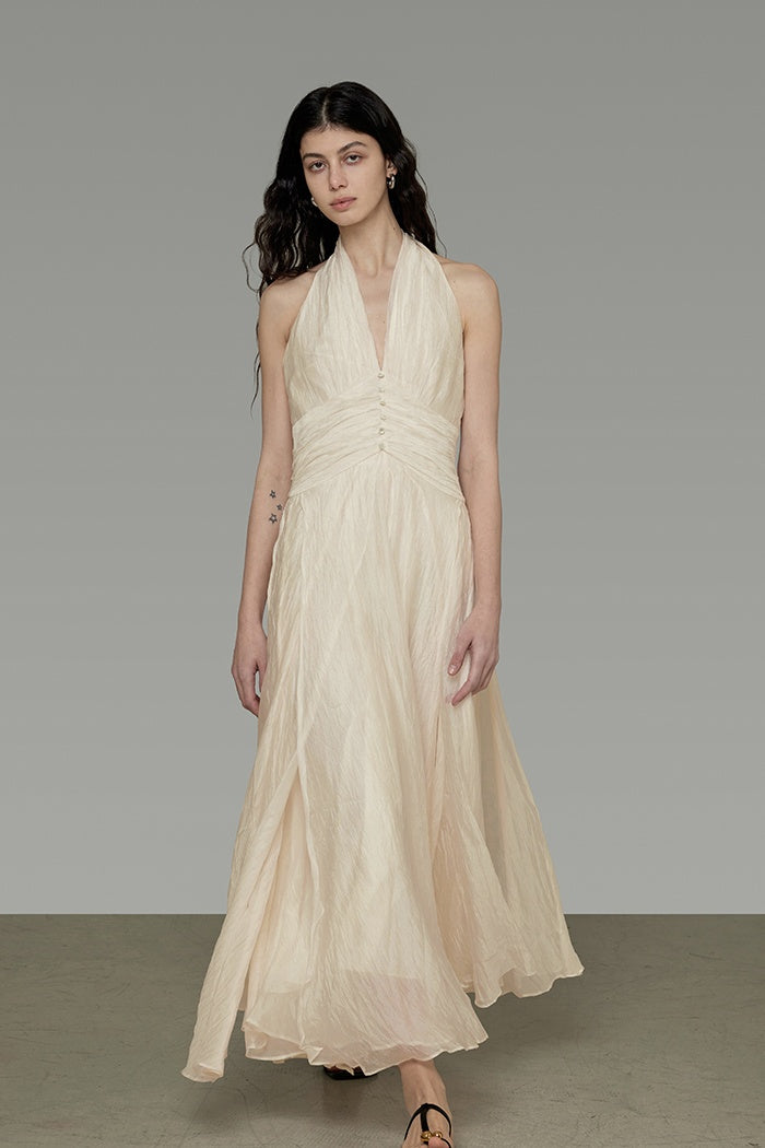 Effortless Parisian V-Neck Sundress