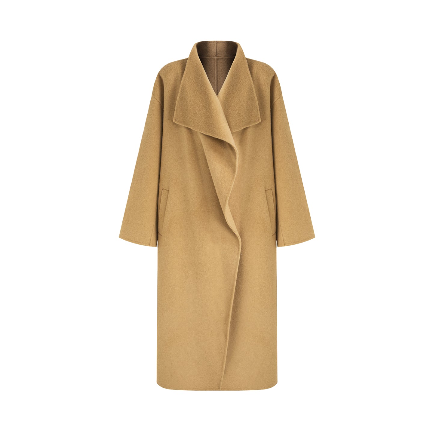 Commanding Wool Blend Longline Coat