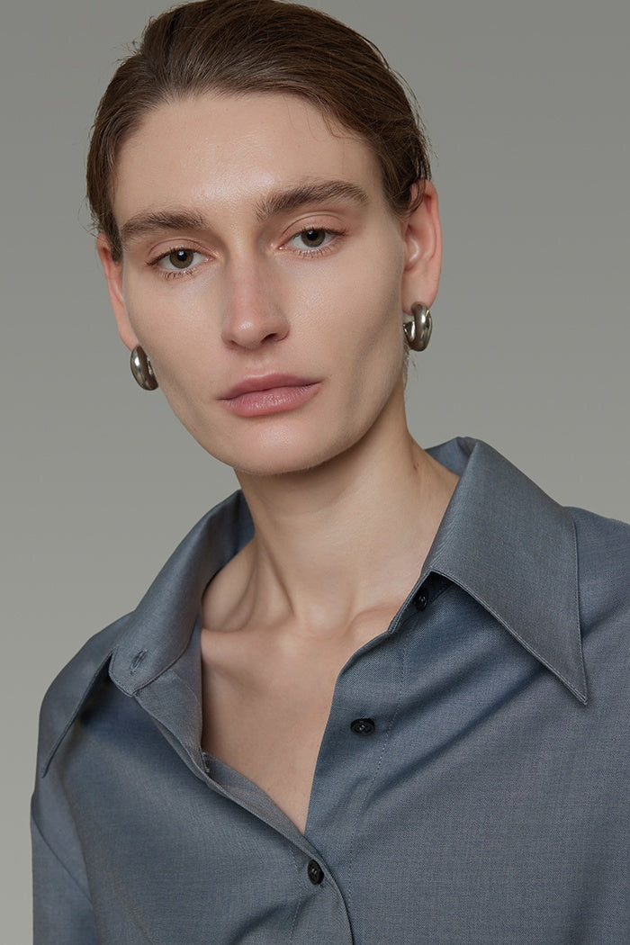 Sculpted Wrap Blouse - Effortless Chic