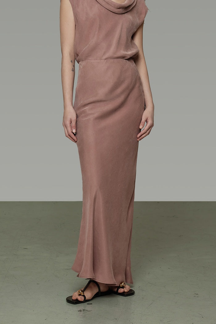 Effortless Drape Maxi Skirt