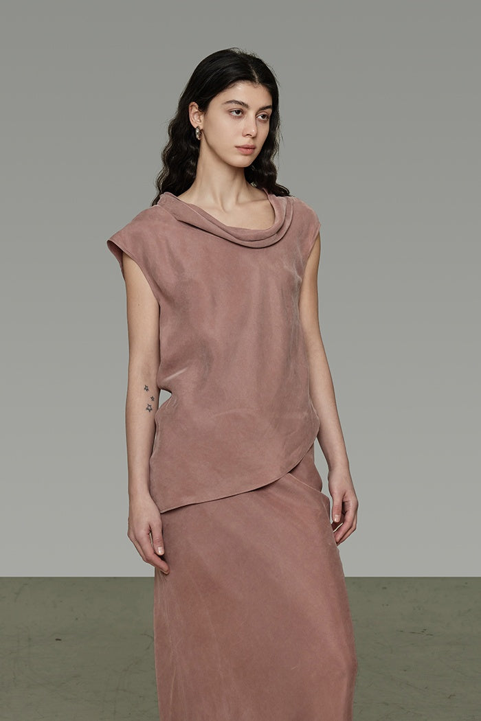 Effortless Drape Maxi Skirt