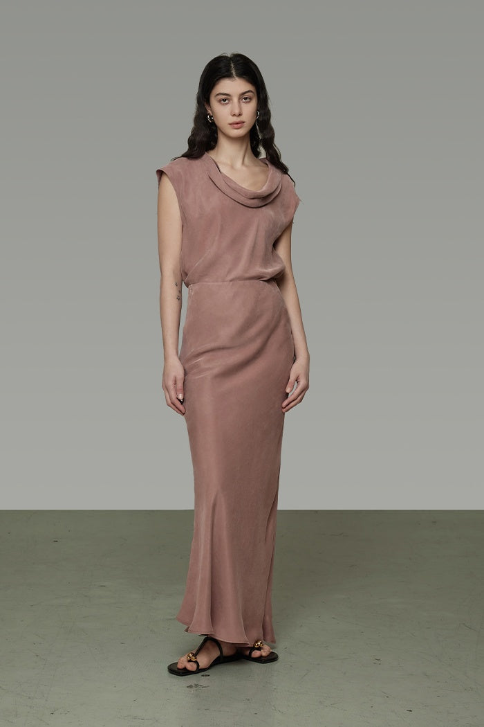 Effortless Drape Maxi Skirt