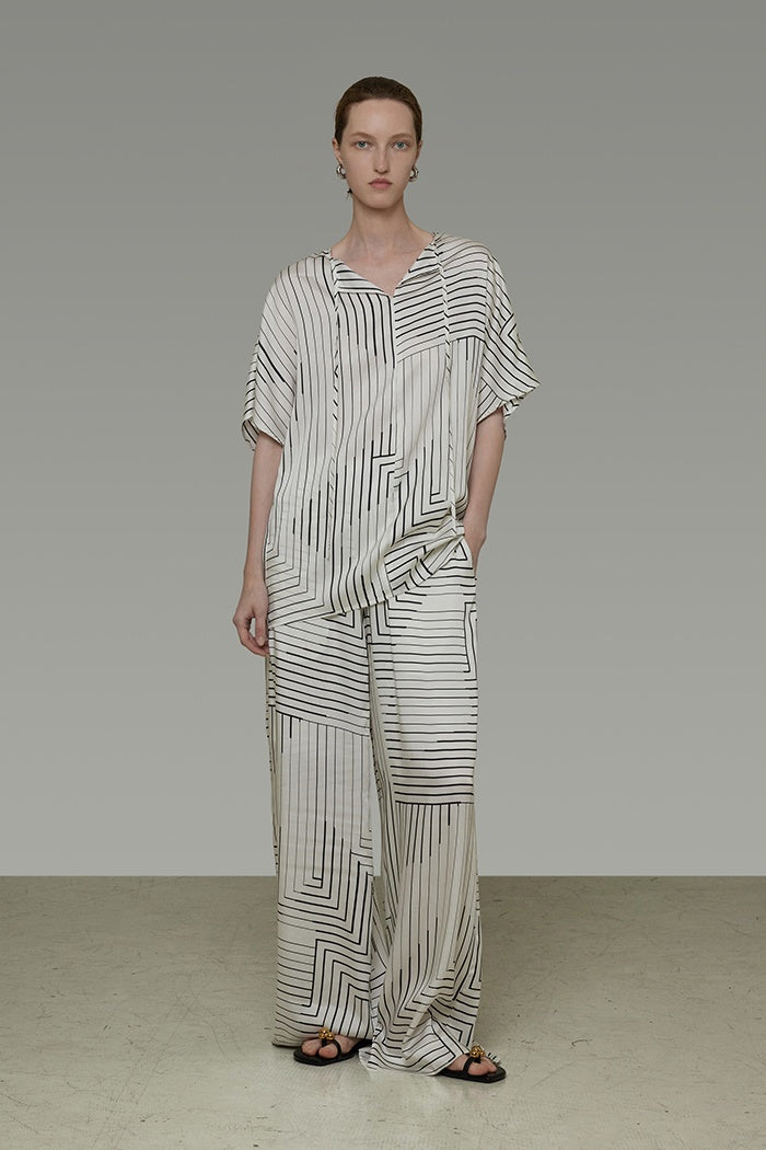 Chic Pinstripe Sculpting Trousers