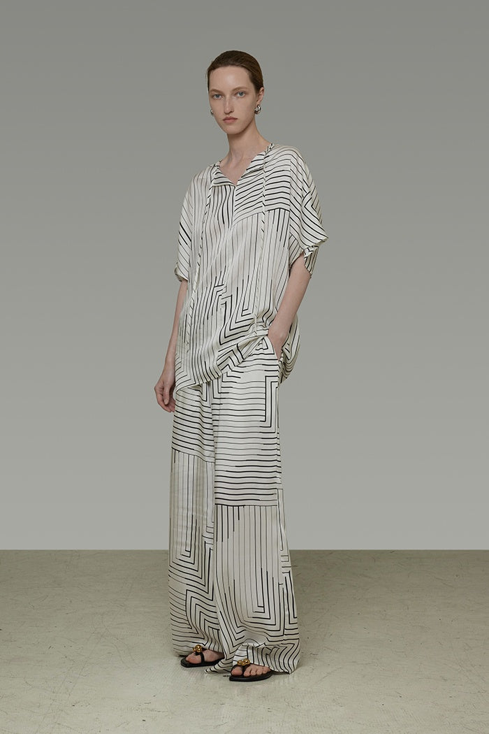 Chic Pinstripe Sculpting Trousers