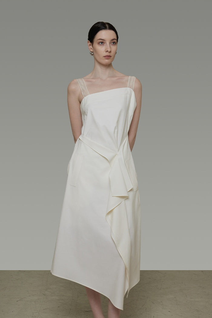 Effortless Chic Asymmetrical Midi Dress