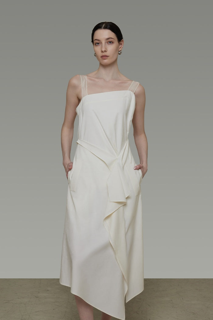 Effortless Chic Asymmetrical Midi Dress