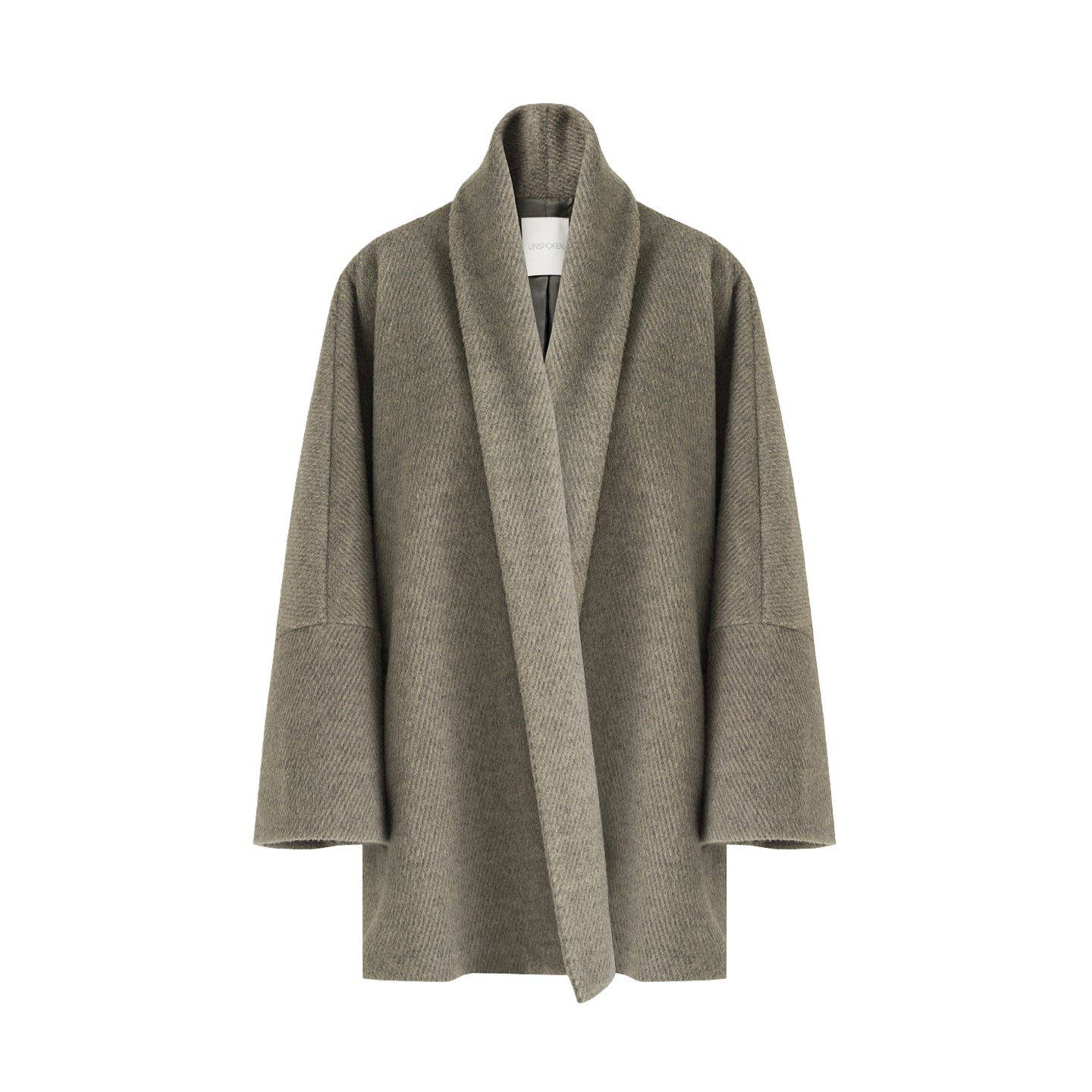 Fluid Elegance Wool Blend Coat