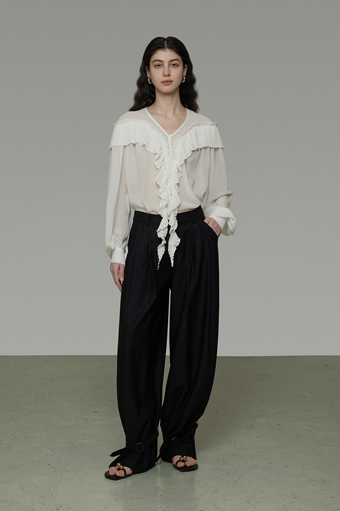 Whispered Romance Silk Blouse