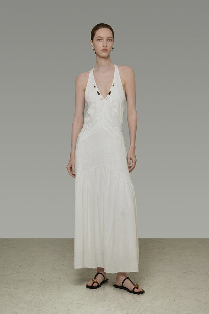 Effortless Grace V-Neck Slip Dress