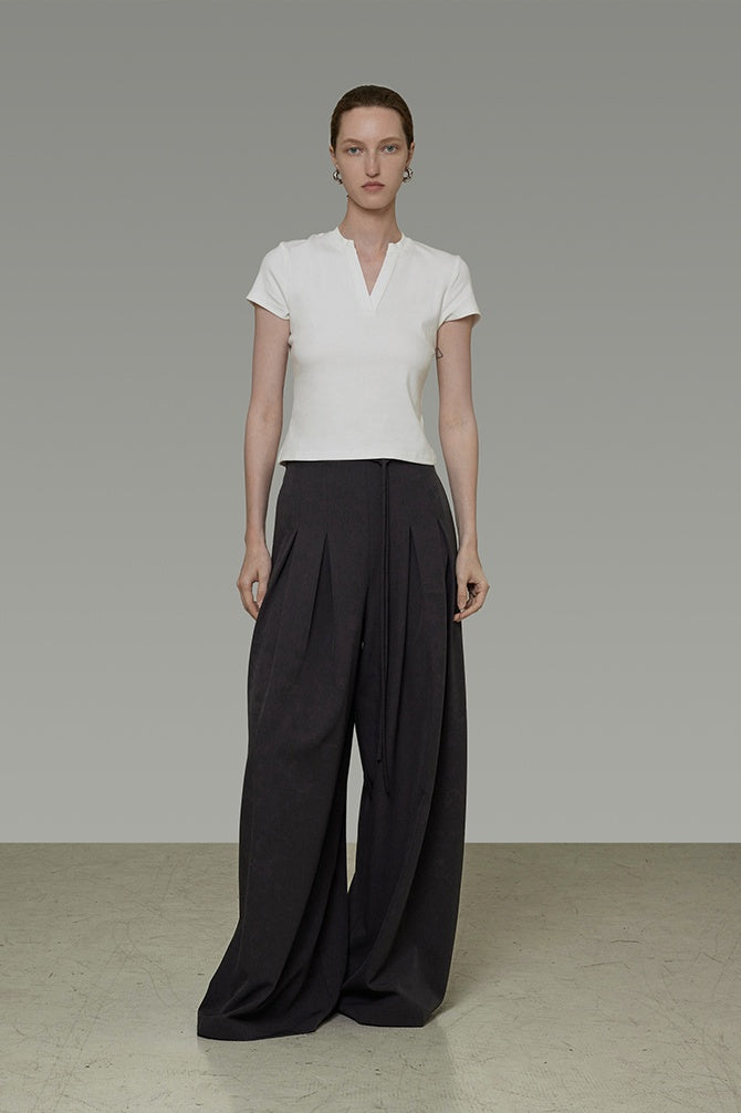 Minimalist Chic V-Neck Essential Tee