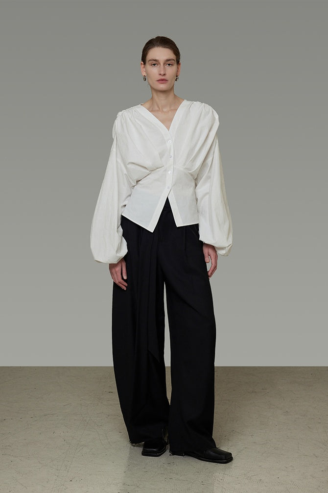 Effortless Elegance V-Neck Blouse