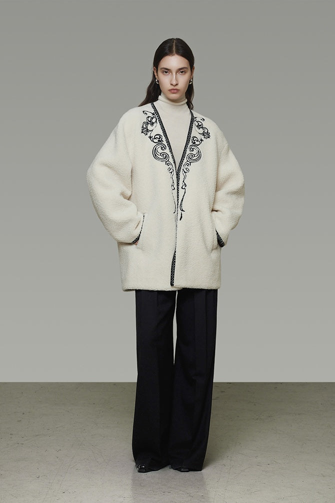 Artisan Textured V-Neck Jacket