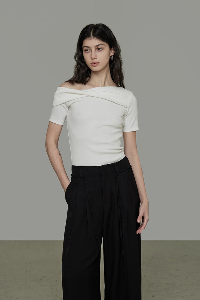 Chic Minimalist Asymmetric Top