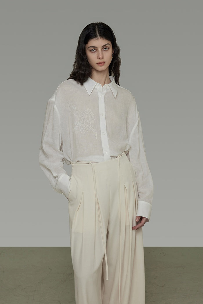 Baroque Whisper Embroidered Blouse