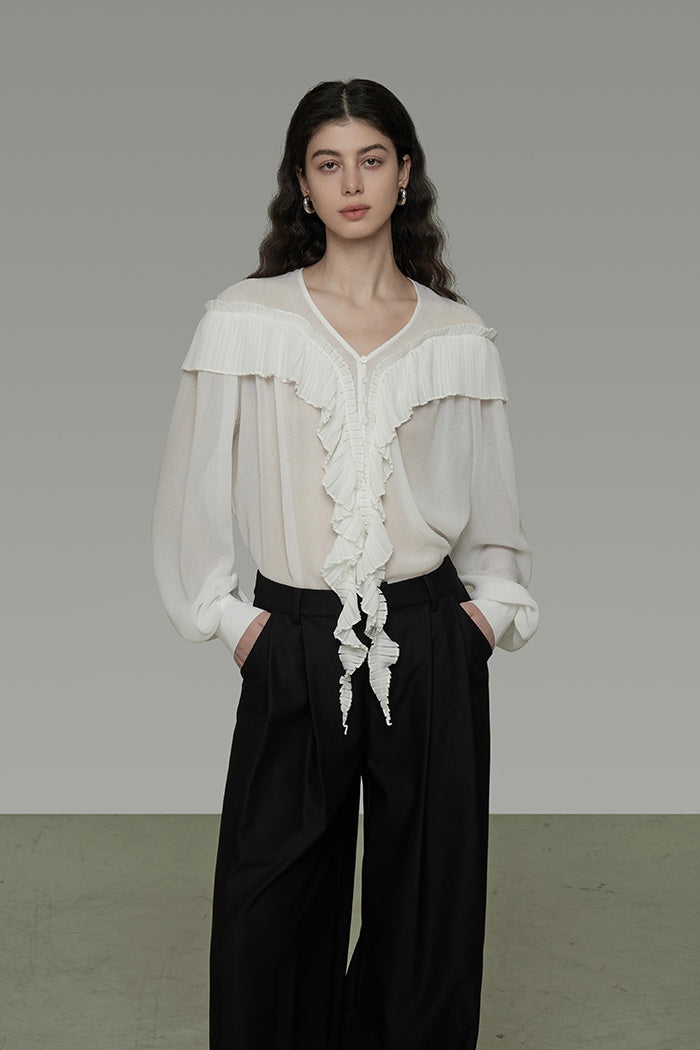 Whispered Romance Silk Blouse