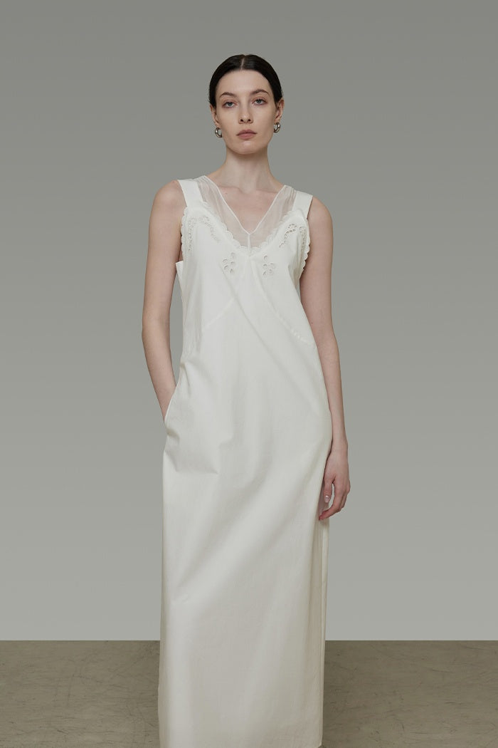 Whisper Knit Hollow Maxi Dress