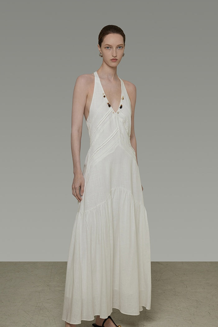 Effortless Grace V-Neck Slip Dress