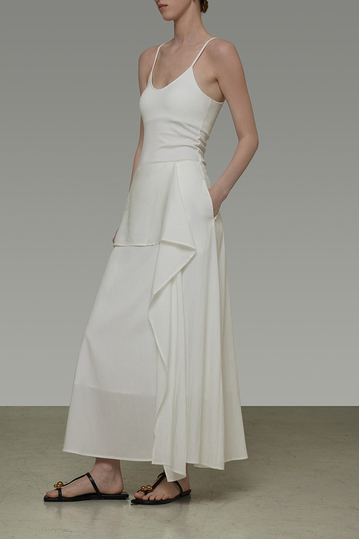 Sculpted Drape A-Line Skirt