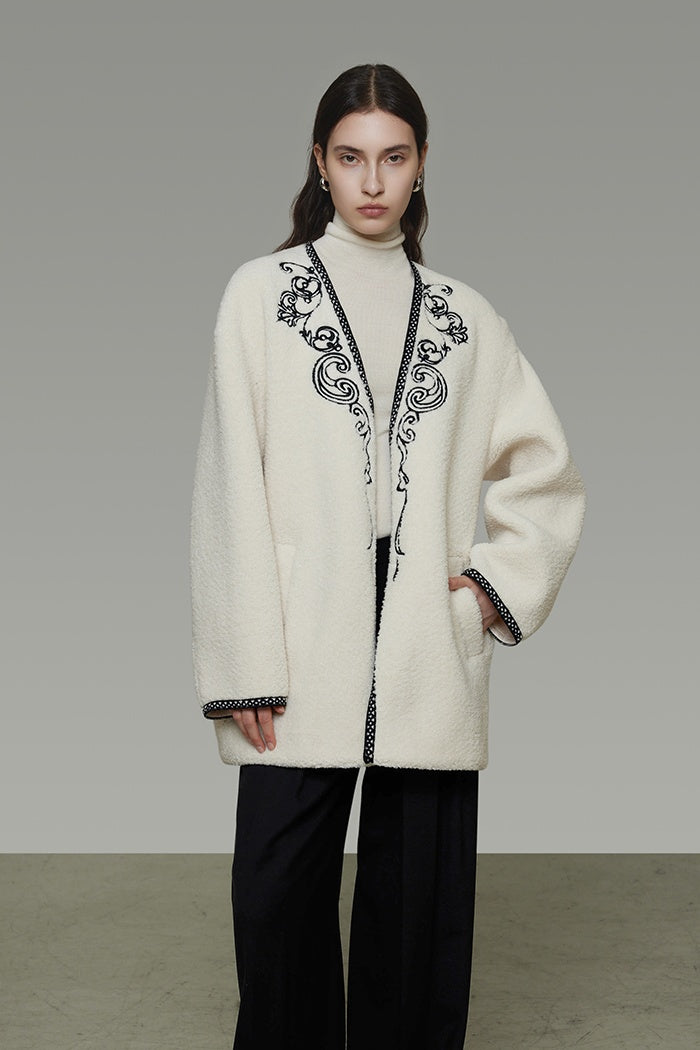 Artisan Textured V-Neck Jacket