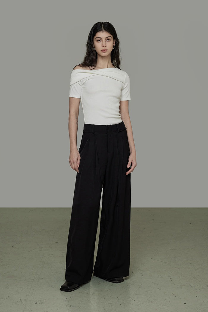 Chic Minimalist Asymmetric Top