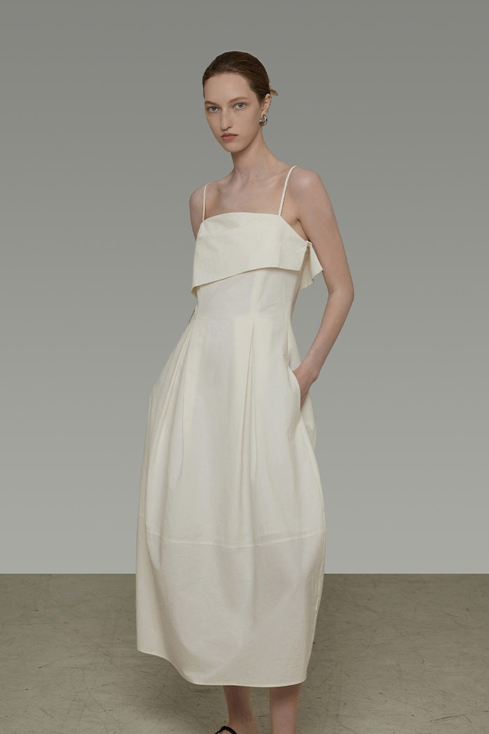 Chic Asymmetric Drape Sundress