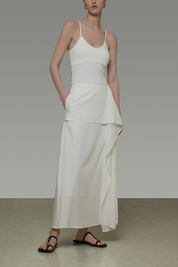 Sculpted Drape A-Line Skirt