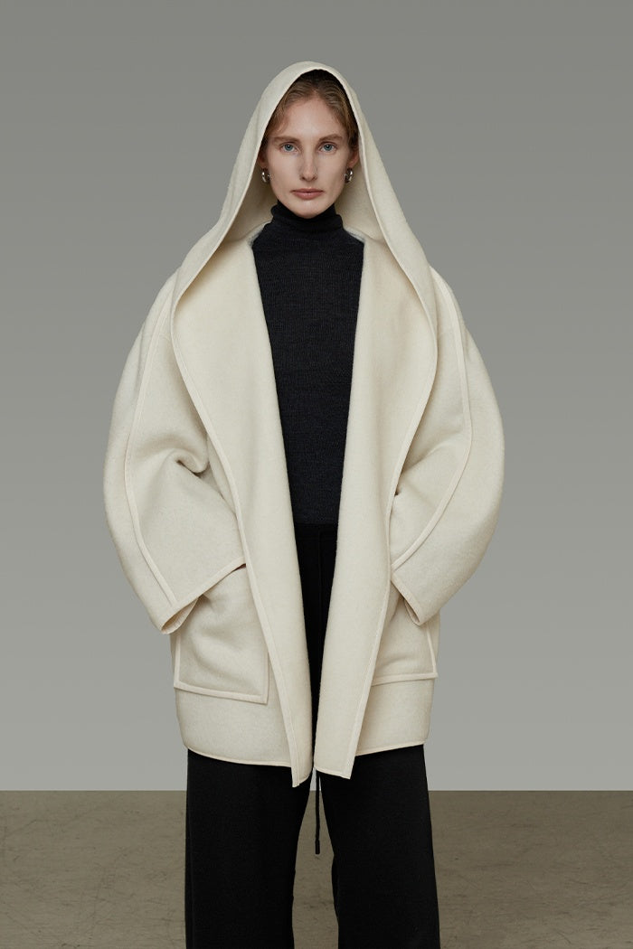 Architectural Reversible Wool Coat