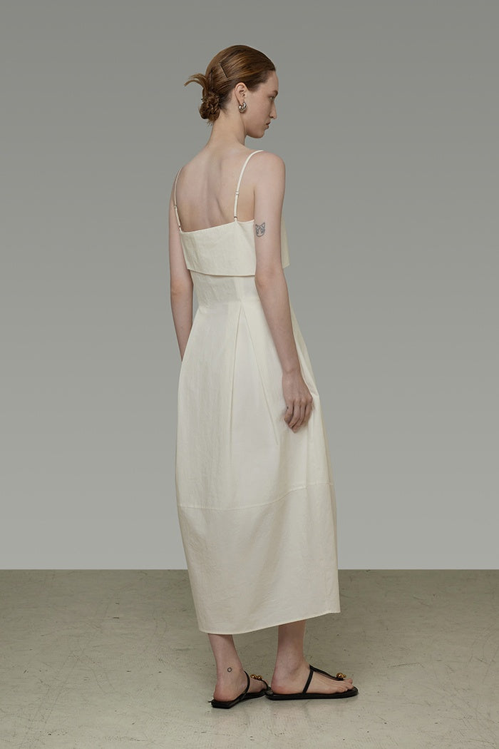 Chic Asymmetric Drape Sundress