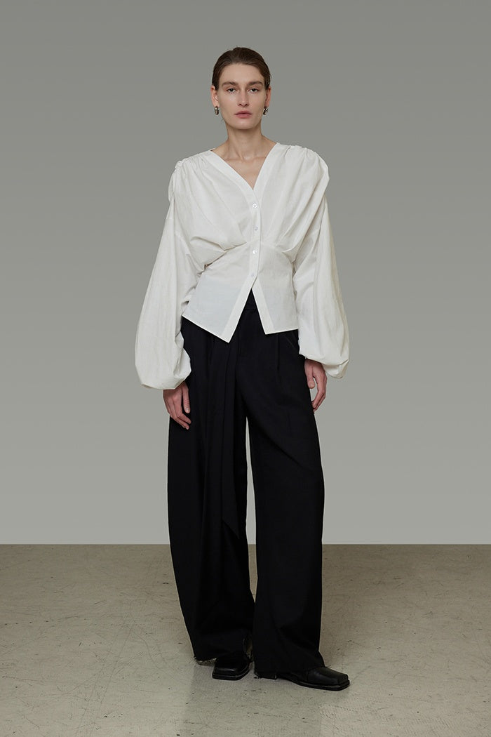 Effortless Elegance V-Neck Blouse