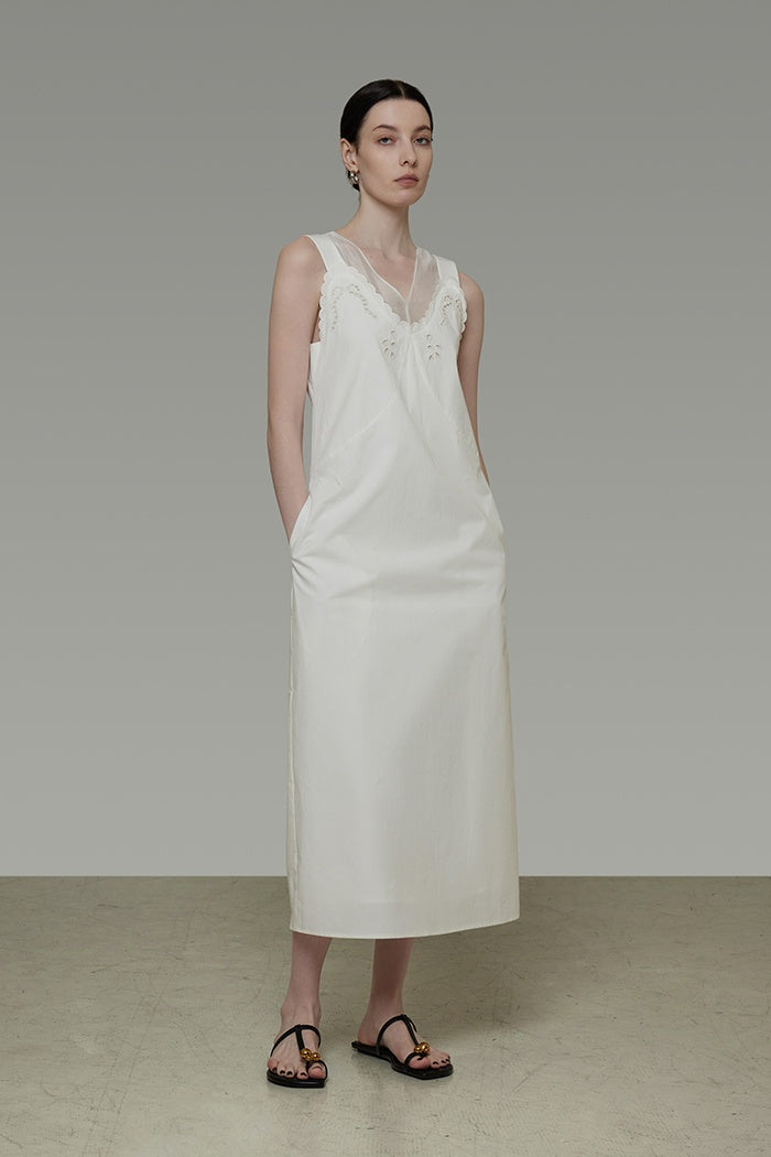 Whisper Knit Hollow Maxi Dress