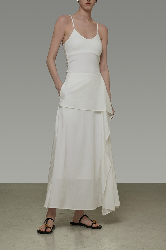 Sculpted Drape A-Line Skirt