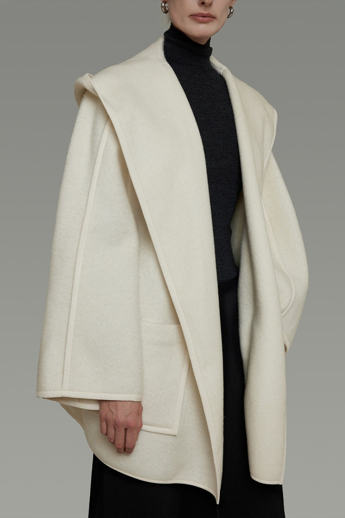 Architectural Reversible Wool Coat