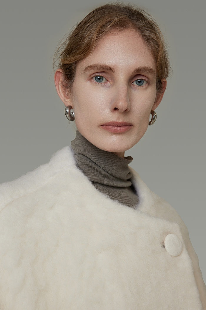 Effortless Wool Blend Sculpted Coat