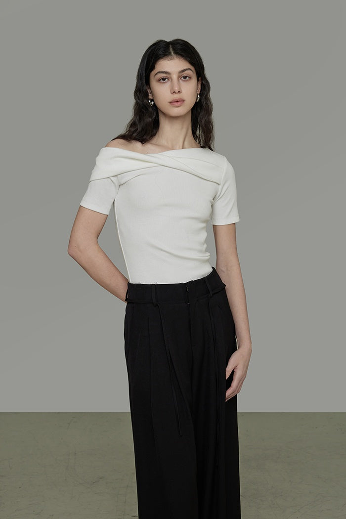 Chic Minimalist Asymmetric Top
