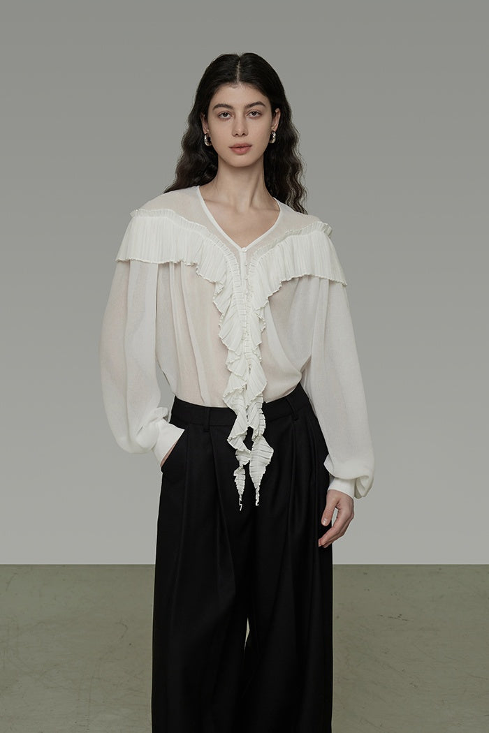 Whispered Romance Silk Blouse