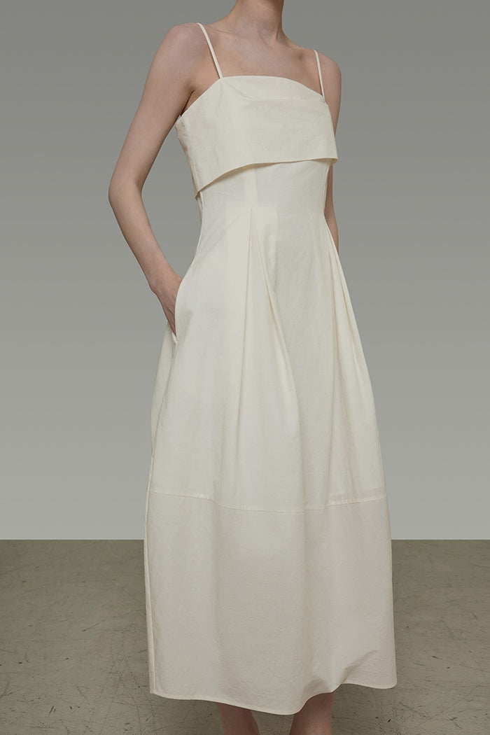 Chic Asymmetric Drape Sundress