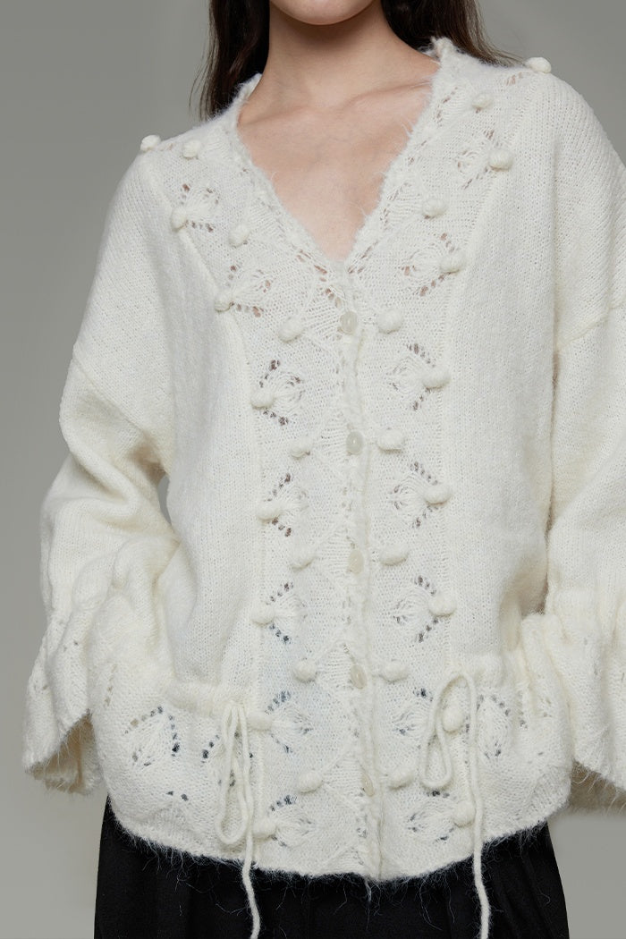 Chic V-Neck Wool Blend Knit