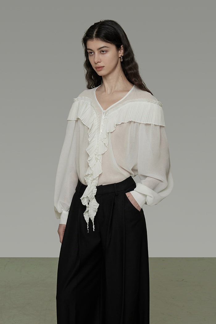 Whispered Romance Silk Blouse