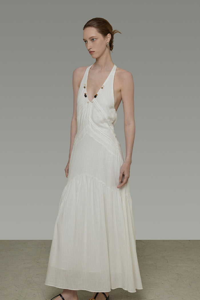 Effortless Grace V-Neck Slip Dress