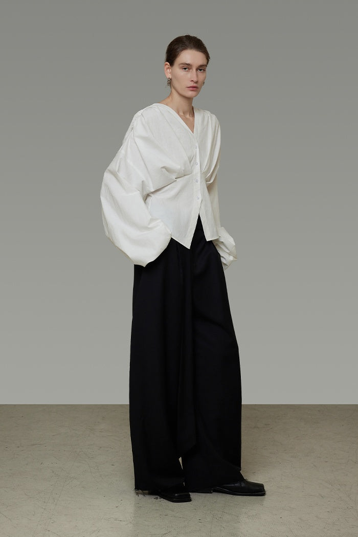 Effortless Elegance V-Neck Blouse