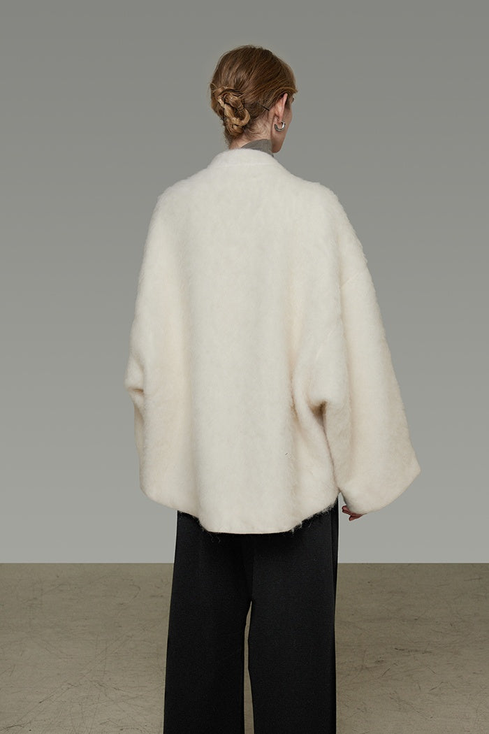 Effortless Wool Blend Sculpted Coat