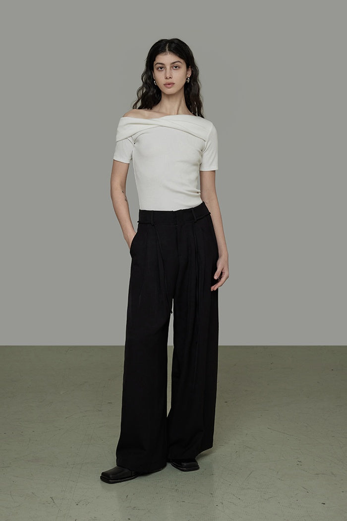Chic Minimalist Asymmetric Top